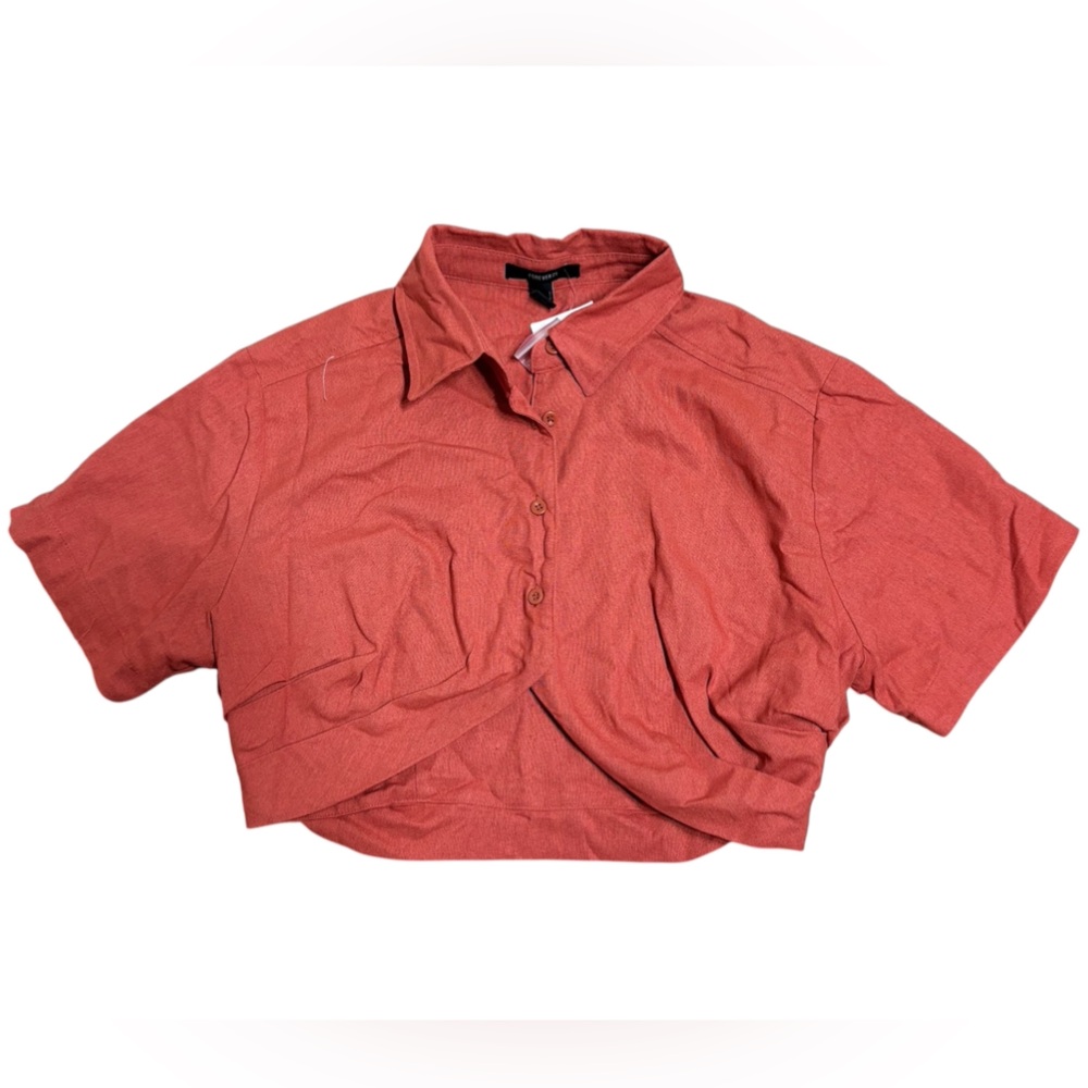 Forever 21 Vibrant Coral Blouse